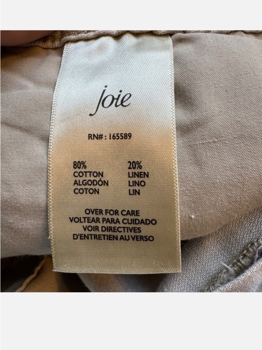 JOIE Shorts Womens X-Small Ivory Rainy Day Linen Blend High Rise Pleated Pockets - Picture 7 of 13